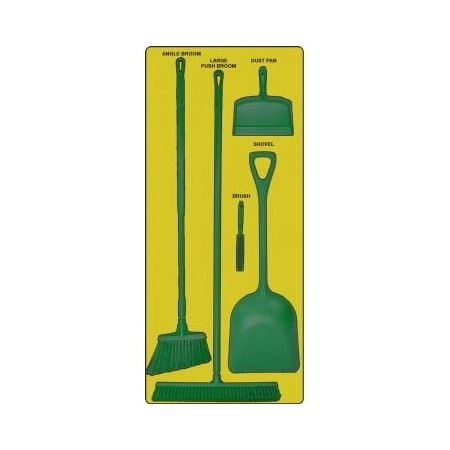 Accuform DRY ZONE STOREBOARDS PSB912YLGN PSB912YLGN